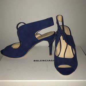 🌟🌟Nine West Blue Suede Slingback Heels🌟🌟